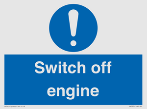 Switch off engine
